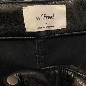 Aritzia Wilfred The Melina leather Pants